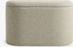 GISLEVPuf GISLEV 65x36 con almacenaje tela arena