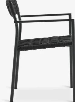 GOTHENBURG + TRILLEVALLENMesa GOTHENBURG L120 gris + 4 sillas TRILLEVALLEN negro