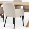 GRIBSKOV + SOTTRUPMesa GRIBSKOV L230 roble natural+4 sillas SOTTRUP beis/negro