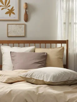 GROGOLDFunda de almohada algodón lavado GRO 50x70/75 arena oscuro