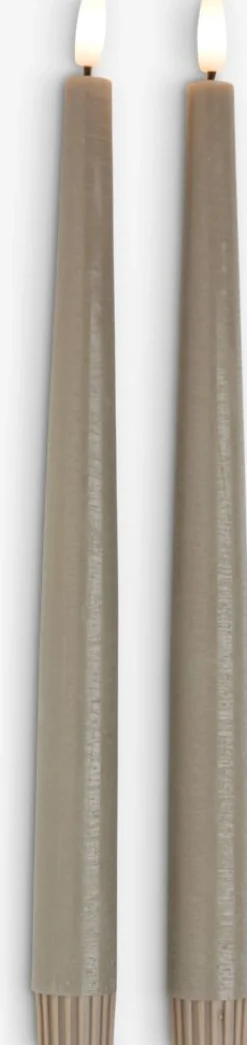 GUDMUNDCandela LED GUDMUND A29cm gris 2 unidades