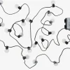 GULIRISKGuirnalda luces exterior GULIRISK L380cm 20 LED transparente