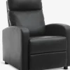 HADRUPSillón reclinable HADRUP polipiel negro