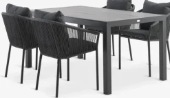 HAGEN + GILJAMesa HAGEN L160 + 4 sillas GILJA gris