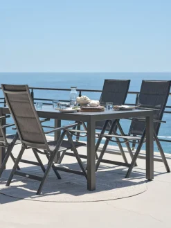 HAGEN + MYSENMesa HAGEN L160 + 4 sillas MYSEN gris