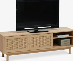 HALMSTADMueble TV HALMSTAD 2 puertas correderas color roble cálido