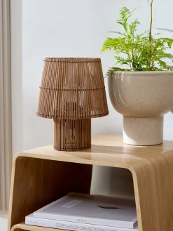 HANNIBALLámpara de mesa HANNIBAL Ø19xA25cm bambú