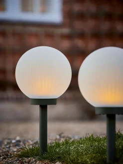 HAUKUGLELámpara solar HAUKUGLE Ø18xA46cm blanco