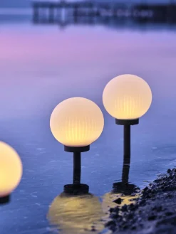 HAUKUGLELámpara solar HAUKUGLE Ø18xA46cm blanco