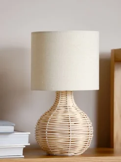 HELMERLámpara de mesa HELMER Ø17xA32cm natural