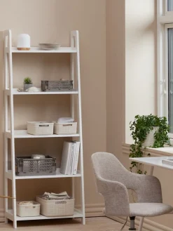 HERNINGEstantería HERNING 5 estantes blanco