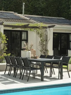 HESTEHAVEMesa de jardín HESTEHAVE A95xL205/275 negro