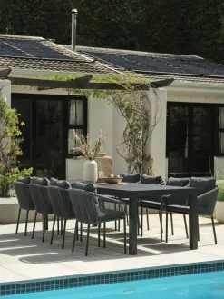 HESTEHAVEMesa de jardín HESTEHAVE A95xL205/275 negro