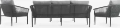 HOLMESTRANDConjunto muebles jardín HOLMESTRAND 5 plazas gris