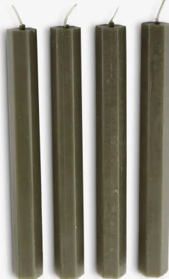 HOLMEVelas para candelabro HOLME A20cm oliva 4 unidades