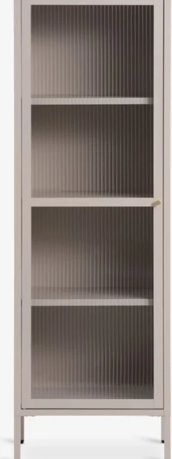 HOPTRUPVitrina HOPTRUP 1 puerta beis
