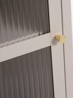 HOPTRUPVitrina HOPTRUP 1 puerta beis