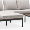 HOUConjunto jardín HOU con chaise longue 3 plazas madera dura