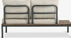 HOUConjunto jardín HOU con chaise longue 3 plazas madera dura