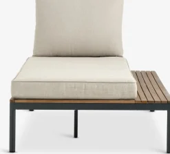HOUConjunto jardín HOU con chaise longue 3 plazas madera dura