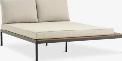 HOUMódulo de jardín HOU chaise longue 2 plazas madera dura