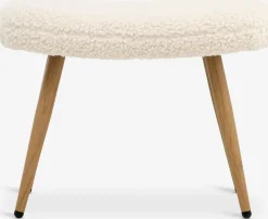HUNDESTEDReposapiés HUNDESTED felpa blanco crudo/color roble