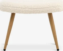 HUNDESTEDReposapiés HUNDESTED felpa blanco crudo/color roble