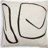 HVITVEISCojín HVITVEIS 45x45 blanco crudo/negro