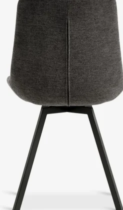 HYGUMSilla de comedor HYGUM giratoria gris/negro