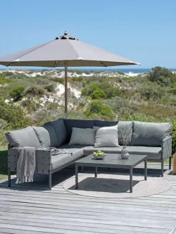 IANOConjunto muebles jardín IANO 5 plazas gris