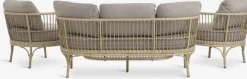 ILLERUPConjunto muebles jardín ILLERUP 4,5 plazas natural