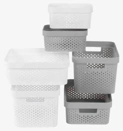 INFINITYCesta INFINITY 4,5L plástico gris