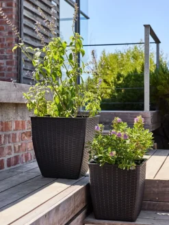 ISLOMCesto de jardín ISLOM 38x38x39 negro