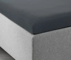 JASMINGOLDSábana ajustable topper jersey JASMIN 90x200x6-10 gris