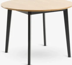 JEGINDMesa de comedor JEGIND Ø105 roble natural/negro