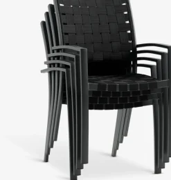 JEKSENSilla apilable JEKSEN negro