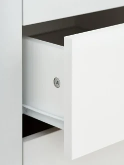 JENSLEVArmario JENSLEV 96x176 2 puertas 3 cajones blanco