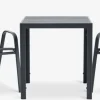 JERSORE + LEKNESMesa JERSORE L70 + 2 sillas LEKNES negro