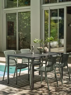 JERSOREMesa de jardín JERSORE A80xL140 negro