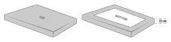 JETTEGOLDSábana bajera ajustable de jersey JETTE 90x200x35 gris