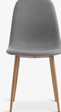 JONSTRUPSilla de comedor JONSTRUP tela gris/color roble natural