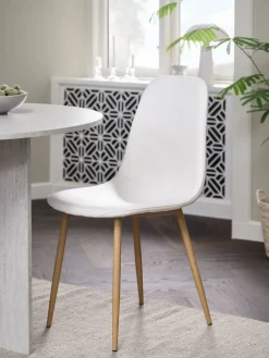 JONSTRUPSilla de comedor JONSTRUP blanco/color roble natural