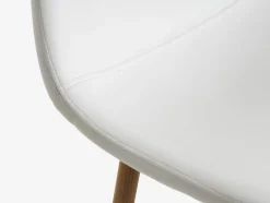 JONSTRUPTaburete de bar JONSTRUP polipiel blanco/color roble natural