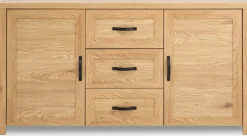 JUNGENAparador JUNGEN 2 puertas 3 cajones color roble cálido