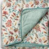 KAMILLEManta acolchada KAMILLE 140x200 blanco/turquesa