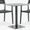 KAPPRUET + INGSTRUPMesa KAPPRUET L65 + 2 sillas INGSTRUP negro