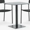 KAPPRUET + TRILLEVALLENMesa KAPPRUET L65 + 2 sillas TRILLEVALLEN negro