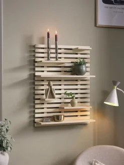 KETTINGEEstante de pared KETTINGE 6 estantes natural