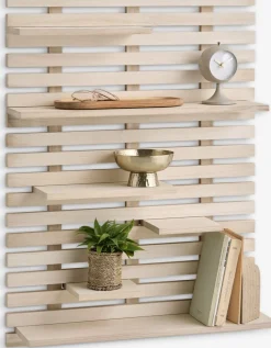 KETTINGEEstante de pared KETTINGE 6 estantes natural