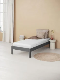 KILDENEstructura cama KILDEN 90x200 gris oscuro
